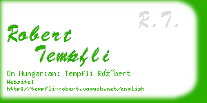 robert tempfli business card